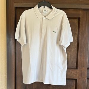 Lacoste Men's Light Gray Polo Shirt